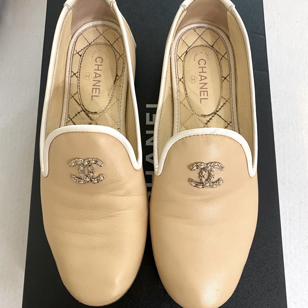 Chanel Nude Loafers
